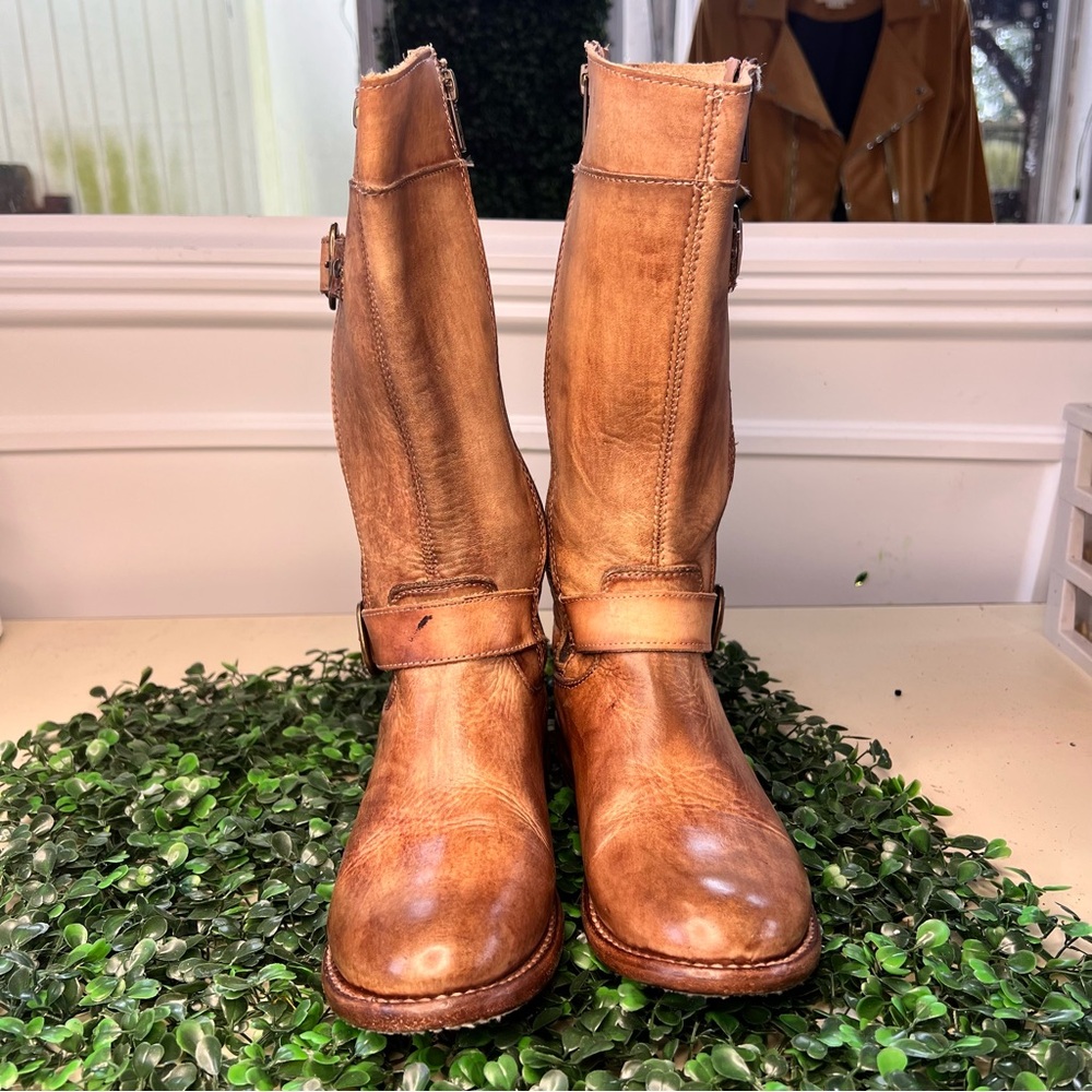 BED|STU Tan Leather Boots, Size: 6 - Picture 4 of 7